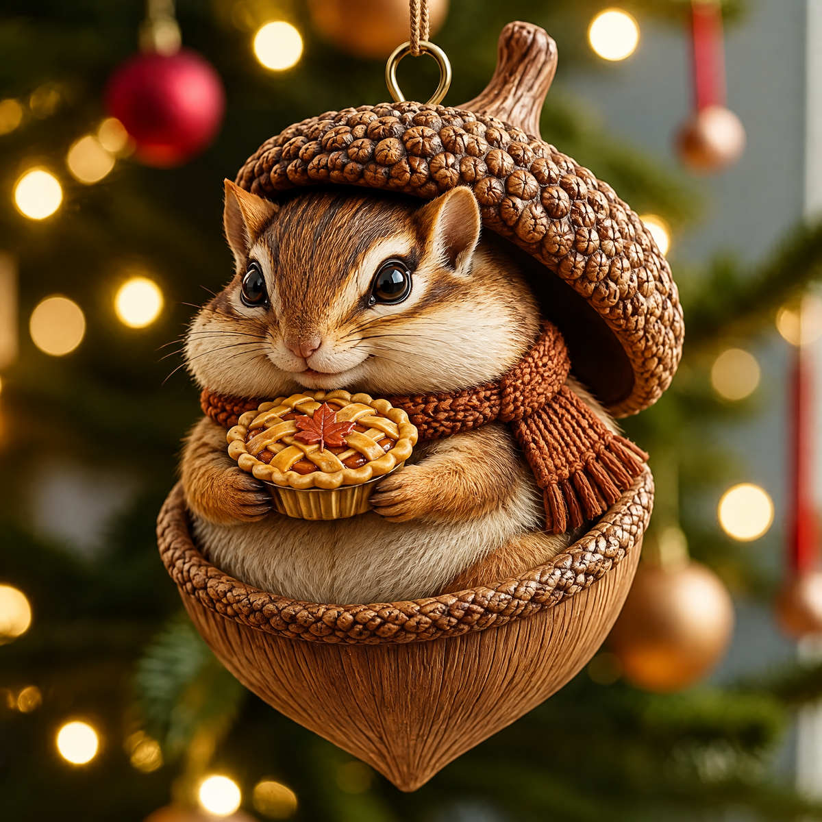🐿️ Woodland Nut Hideaway Ornament – A Tiny Woodland Story for Your Christmas Tree 🎄✨