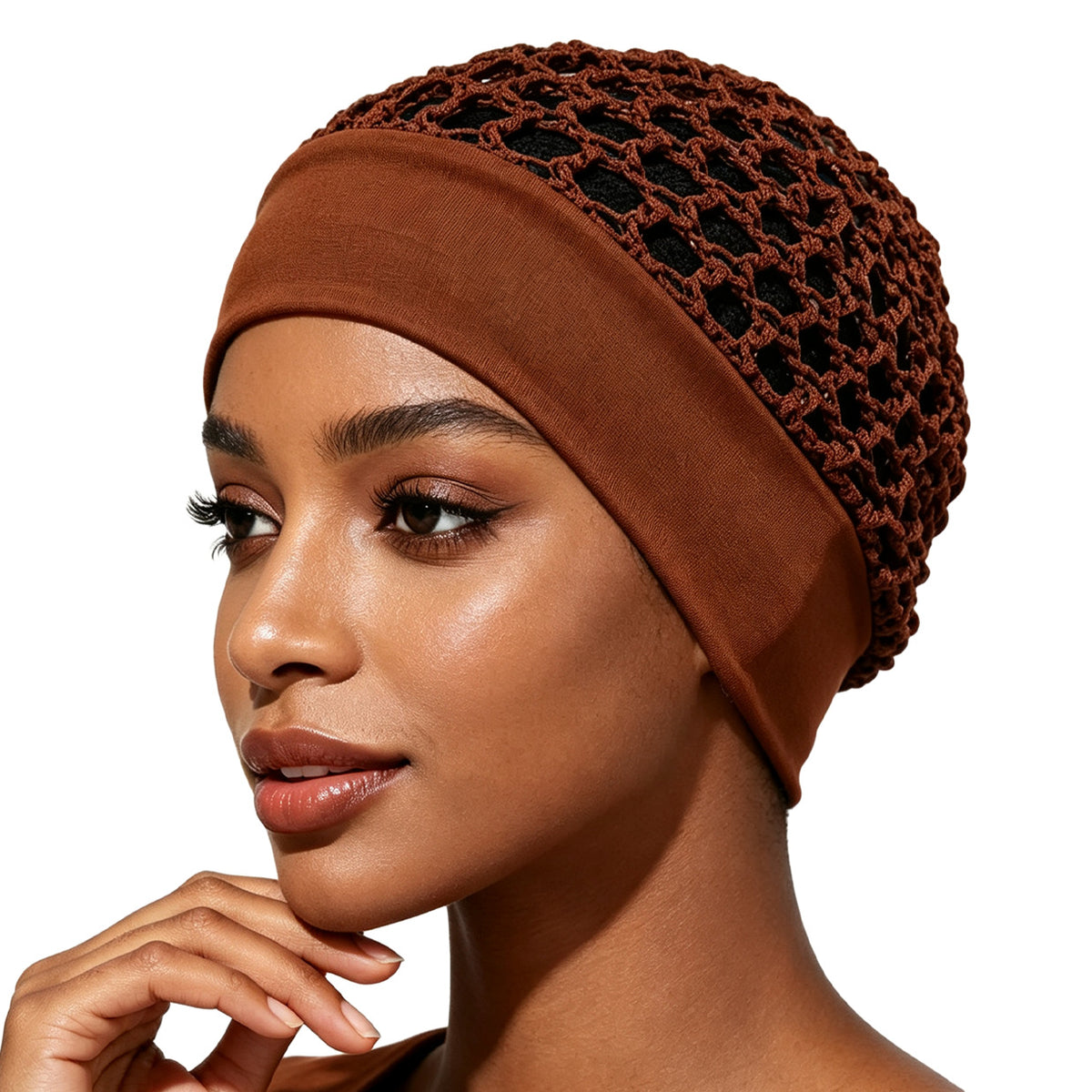 Stretchy Wide-Edge Sleeping Cap Set, Soft Protection Bonnet for Nighttime Hair Care & Beauty💤
