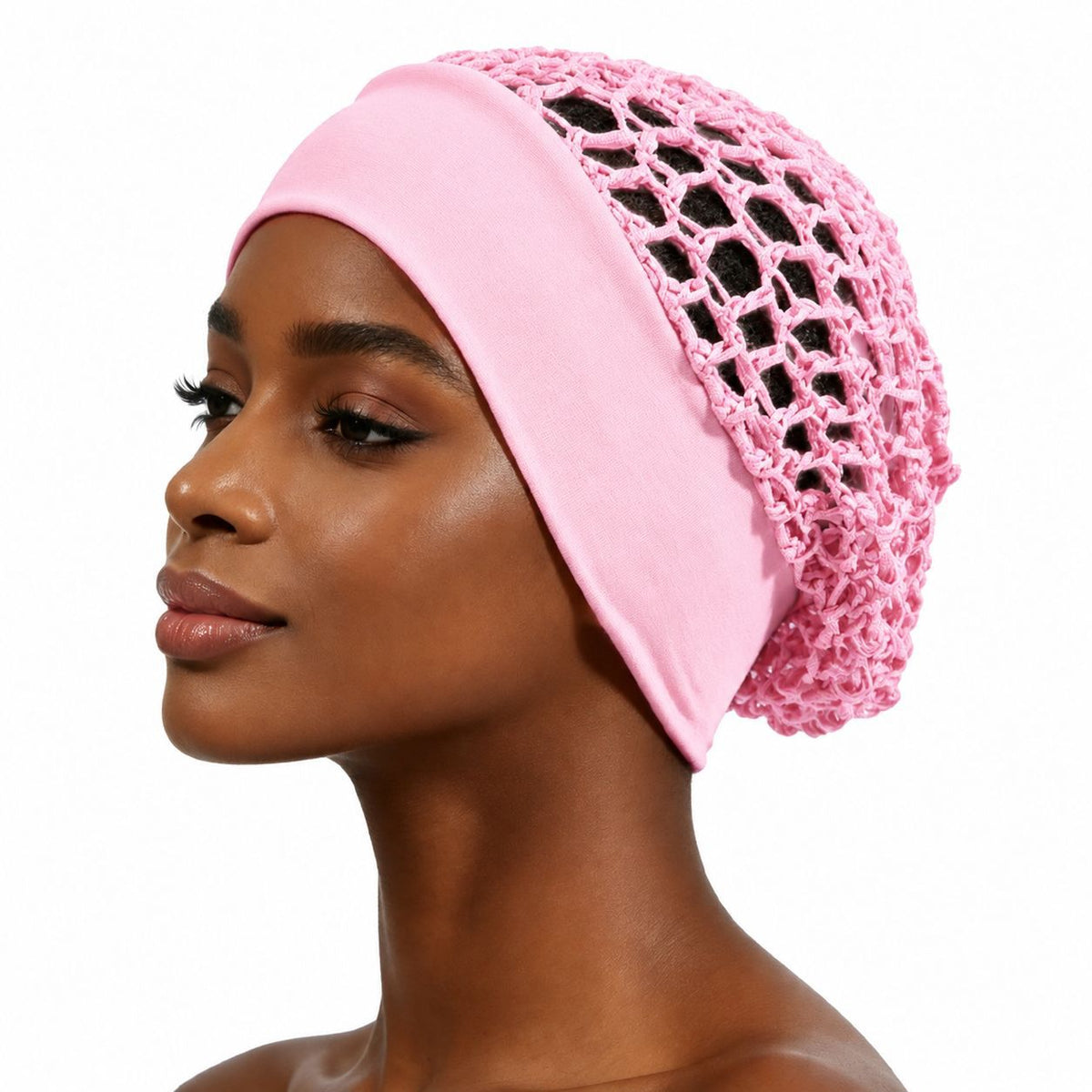 Stretchy Wide-Edge Sleeping Cap Set, Soft Protection Bonnet for Nighttime Hair Care & Beauty💤