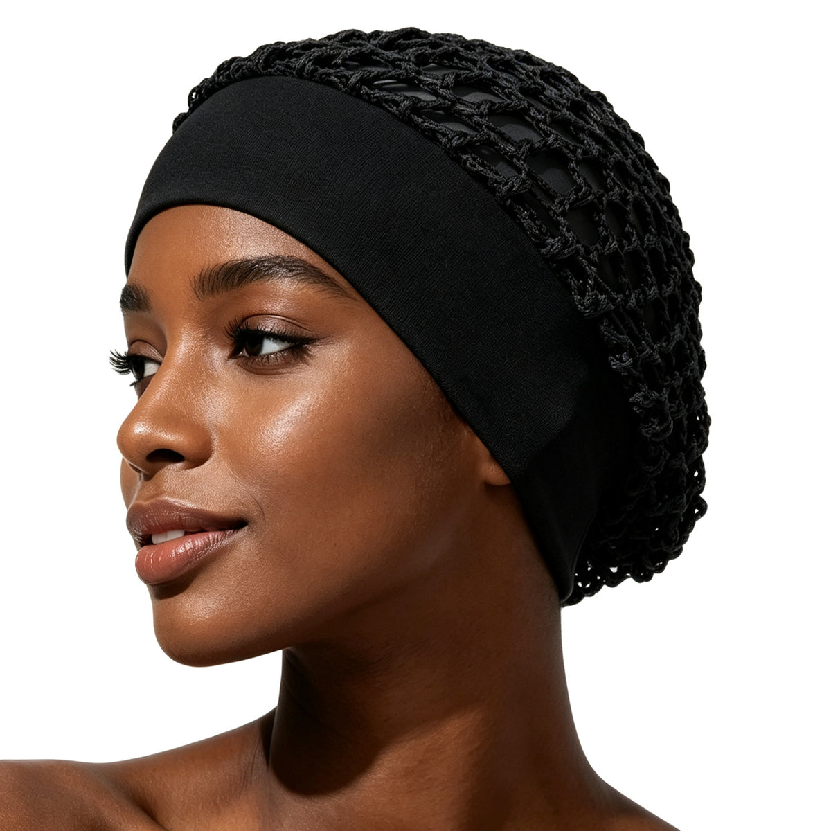 Stretchy Wide-Edge Sleeping Cap Set, Soft Protection Bonnet for Nighttime Hair Care & Beauty💤
