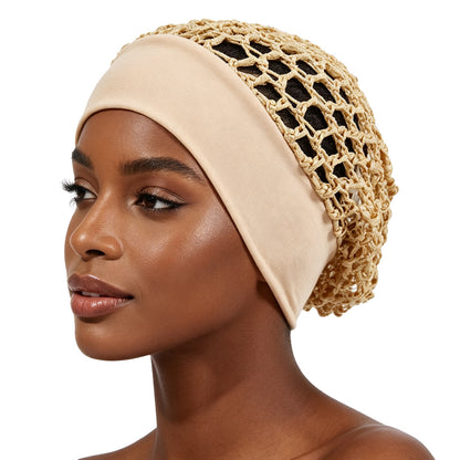 Stretchy Wide-Edge Sleeping Cap Set, Soft Protection Bonnet for Nighttime Hair Care & Beauty💤