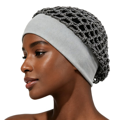 Stretchy Wide-Edge Sleeping Cap Set, Soft Protection Bonnet for Nighttime Hair Care & Beauty💤