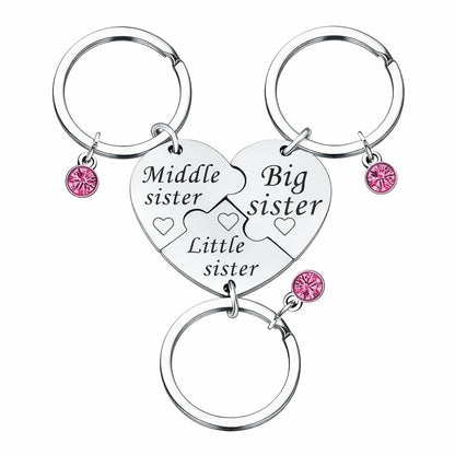 3-Piece Stainless Steel Interlocking Keychain Kit
