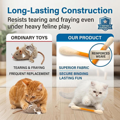 🔥Last Day 49% OFF - ❤️For happy, healthy, and active indoor cats🐱Swabs Large Size Cat Toys with Catnip (6 pcs/pack)