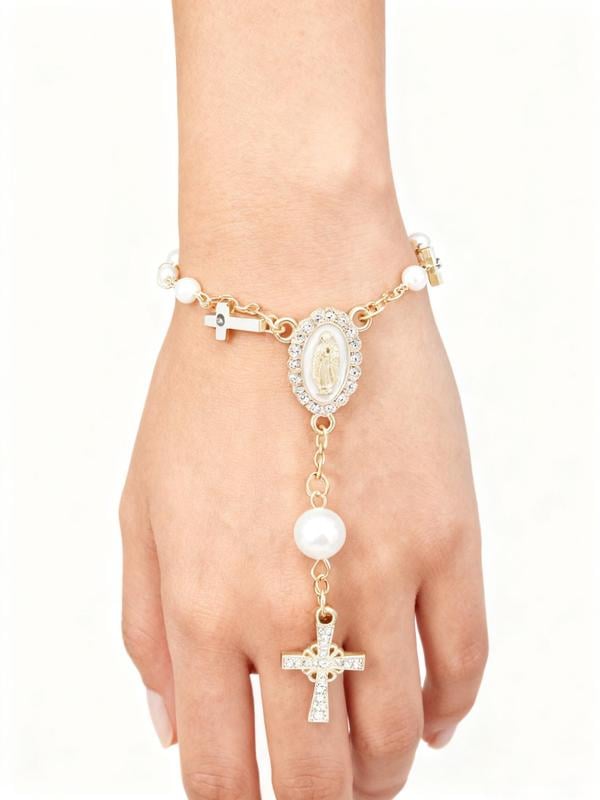 🚗 Unique Retro Steering Wheel Rosary Pendant