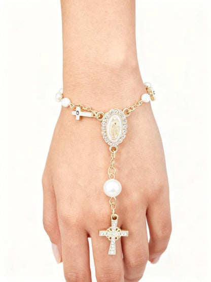 🚗 Unique Retro Steering Wheel Rosary Pendant