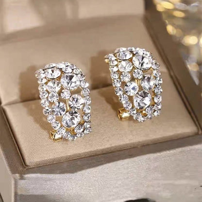 Lab-Created Diamonds Hoop Earrings🎁