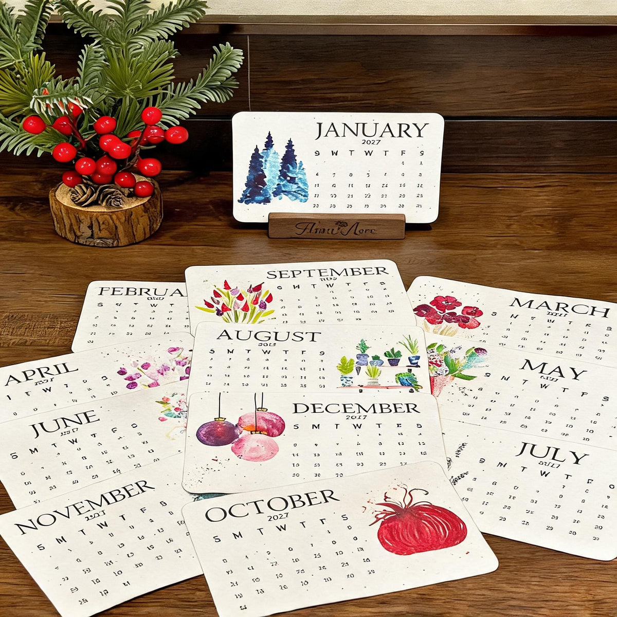 🌱Eco-Friendly Plantable 'Timeless' Seed Calendar 2027 ✨ Plan•Plant•Grow•Enjoy