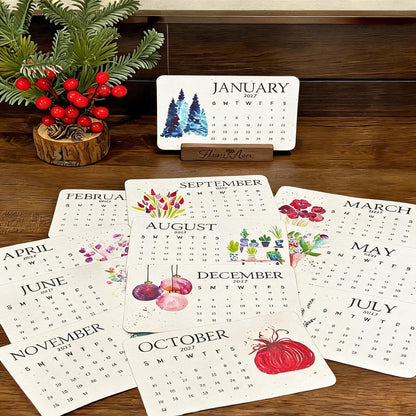 🌱Eco-Friendly Plantable 'Timeless' Seed Calendar 2027 ✨ Plan•Plant•Grow•Enjoy