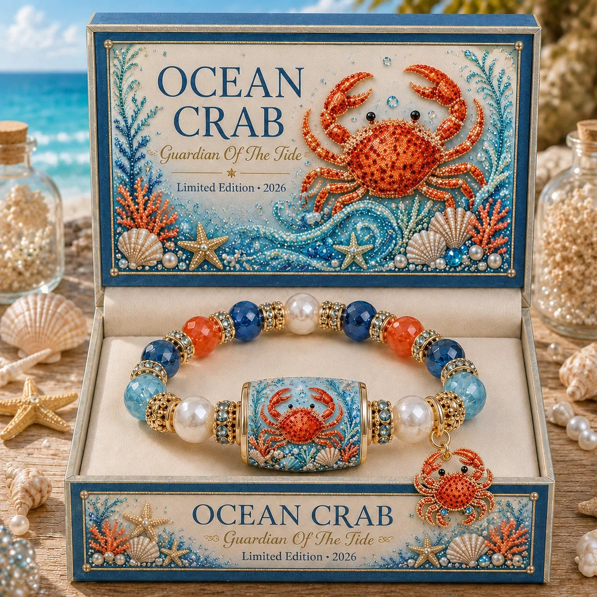 🌊 Ocean Guardian Bracelet Collection | 7 Marine Creature Designs, Gemstone-Style Beads & Matching Sea Charms 🐚✨