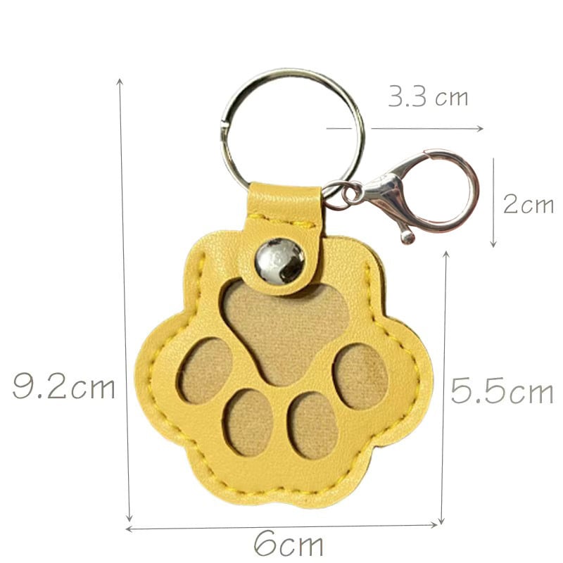 🐾Pet Paw Shaped Leather Keychain