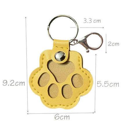 🐾Pet Paw Shaped Leather Keychain