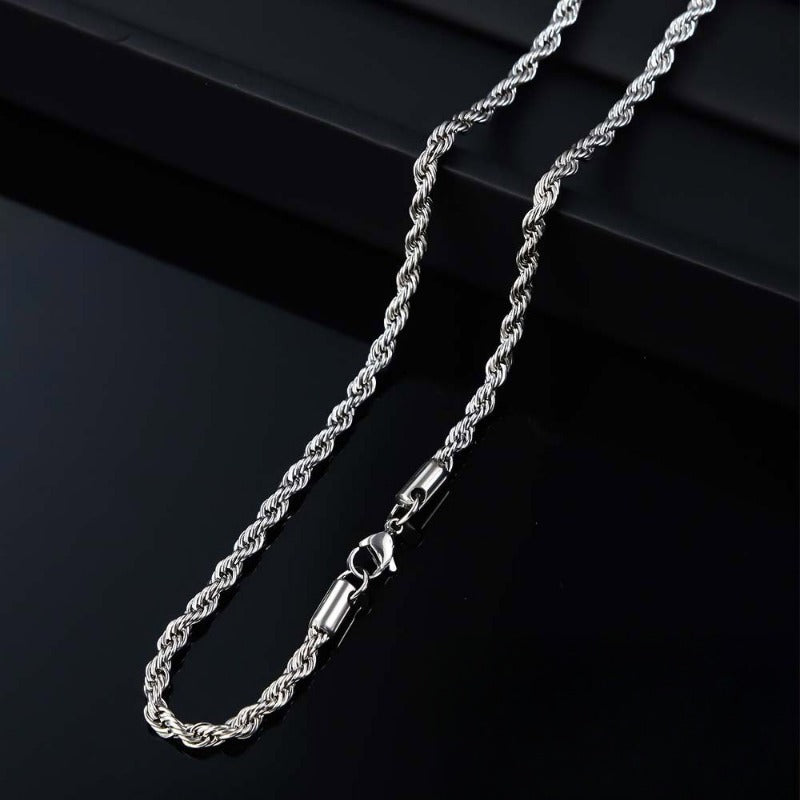 Brilliant Twisted Rope Necklace