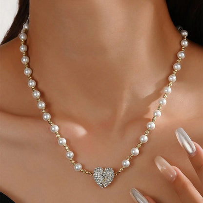 ❤️New Magnetic Pearl Heart Necklace