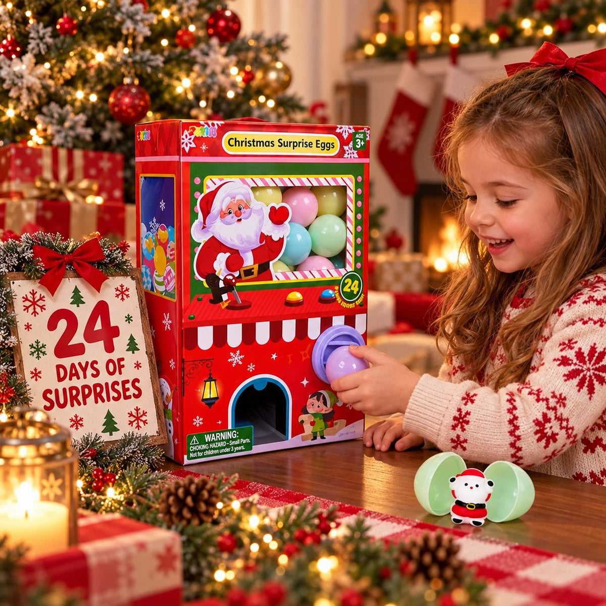 JOYIN Advent Calendar 2026 Christmas Gachapon Squishy Toys 24 Pcs