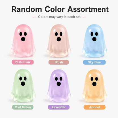 👻30PCS Glow-in-the-Dark Cute Ghost Resin Bead Set