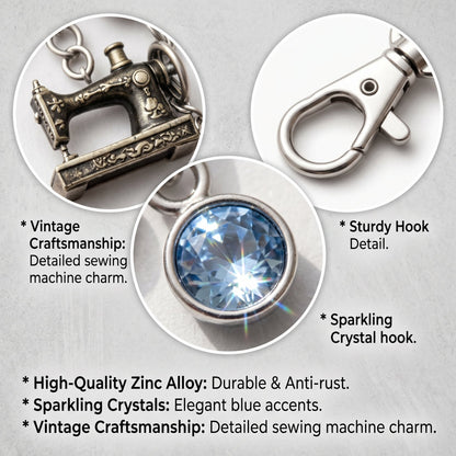 Emotional Support Sewing Machine Keychain