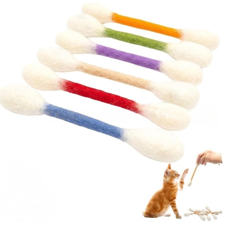 🔥Last Day 49% OFF - ❤️For happy, healthy, and active indoor cats🐱Swabs Large Size Cat Toys with Catnip (6 pcs/pack)
