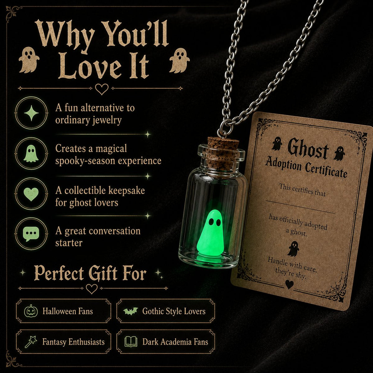 🔥 Last Day 49% OFF-Ghost Adoption Necklace