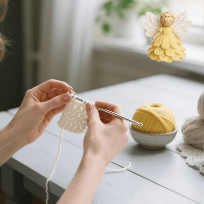 🧚✨Crochet Your Own Angel – Complete Craft Kit