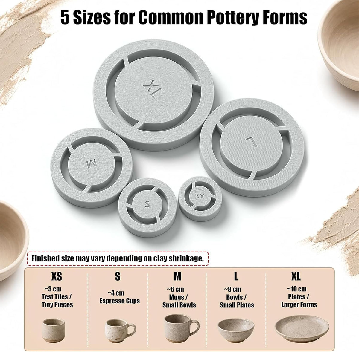 🏆Limited Time Sale 49% OFF🏺👐 Pottery Foot Ring Tool