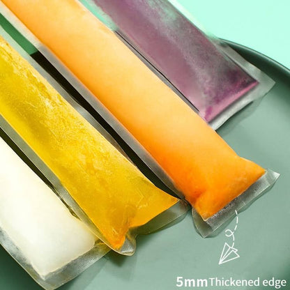 💥100 PCS💥Food-Grade Disposable Ice Popsicle Bags