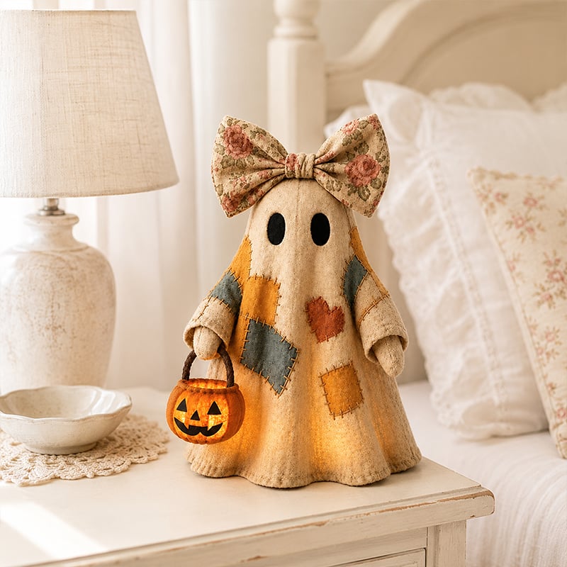 🏆Limited Time Sale 49% OFF🍂👻 Lighted Vintage Patchwork Ghost