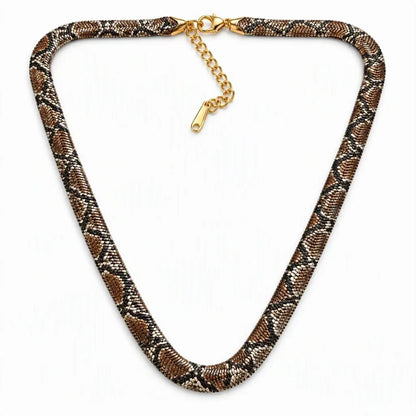 🐍Serpent Statement Necklace – A Symbol of Mystery & Power✨