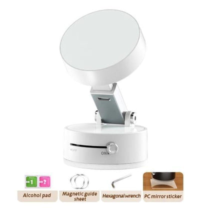 Vacuum magnetic phone holder, foldable and portable double-sided vacuum magnetic adjustable phone stand.