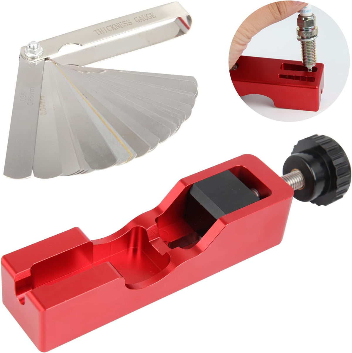 🛠️Spark Plug Gap Tool with Feeler Gauge
