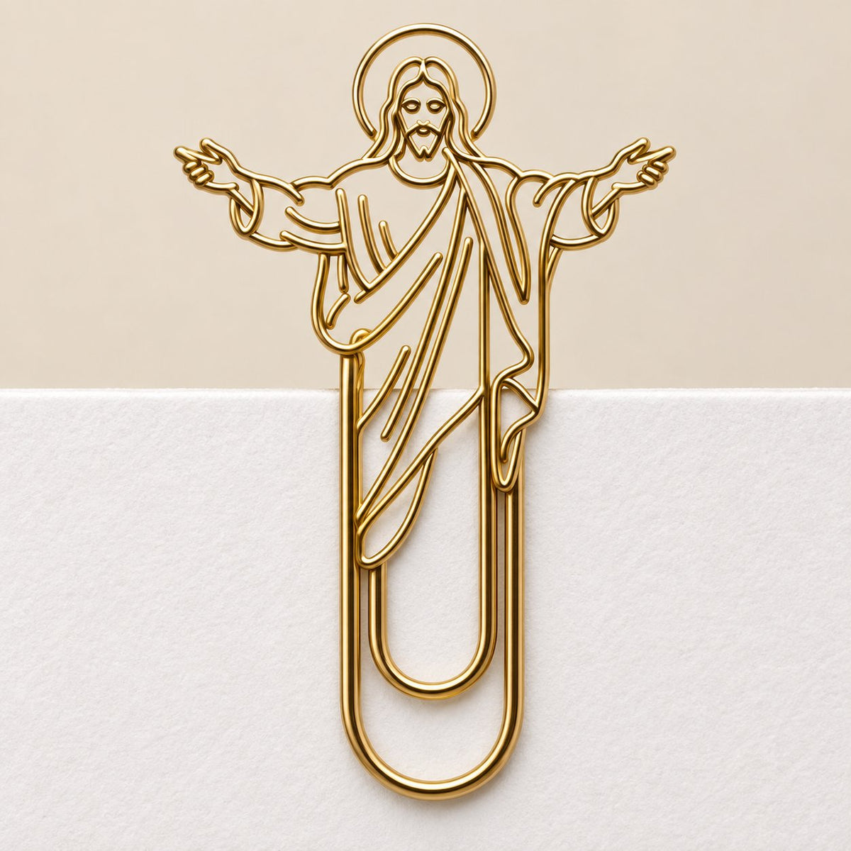 Faith-Inspired Gold Paper Clips ✝️ | Decorative Christian Page Markers, Perfect Small Religious Gifts for Church Friends & Family