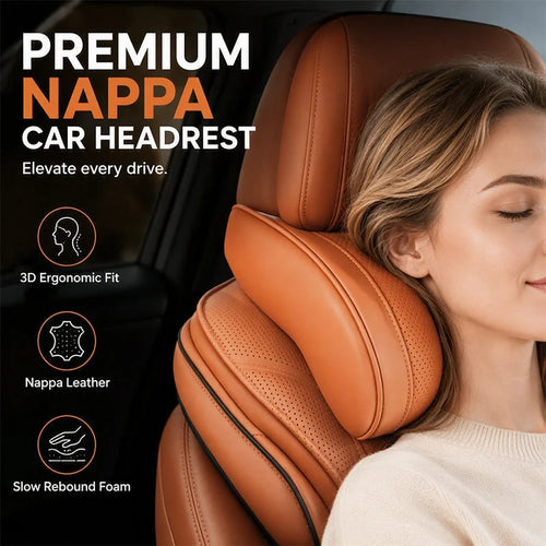 Memory Foam Car Neck Pillow – 3D contoured support, slow‑rebound foam. Reduces neck pressure on long drives – drive in comfort!