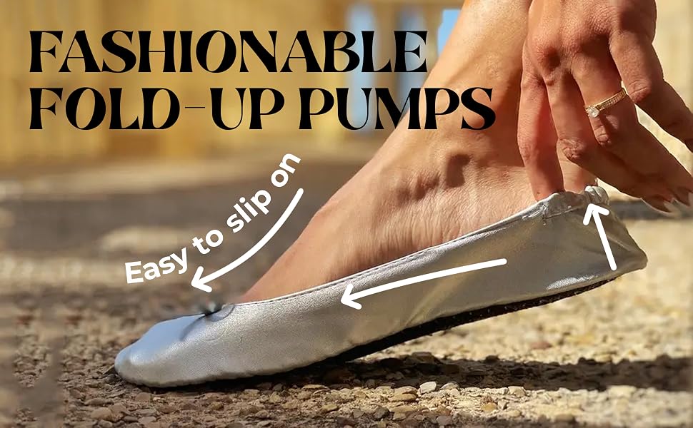 🎁2026 New Arrivals 50% OFF💥Women's Elegant Foldable Ballet Flats – Lightweight & portable – Perfect for travel, office or back-up comfort – stylish and practical ✨🌸