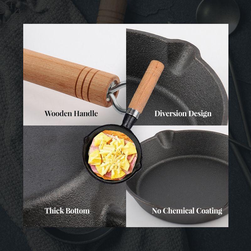 🍳Mini Nonstick Iron Pan 3.9”/10cm