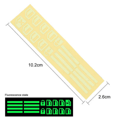 💡Car Window Lift Switch Luminous Stickers - Colorful Night Glow Warning Button Decal