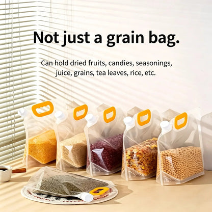 💕🌾 Airtight Grain Storage Bags with Handle