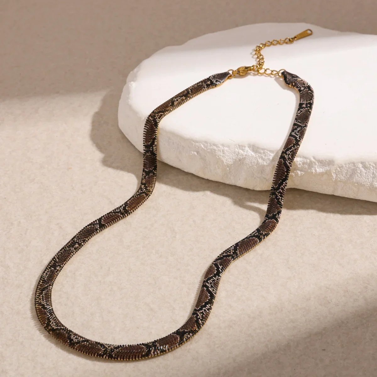 🐍Serpent Statement Necklace – A Symbol of Mystery & Power✨