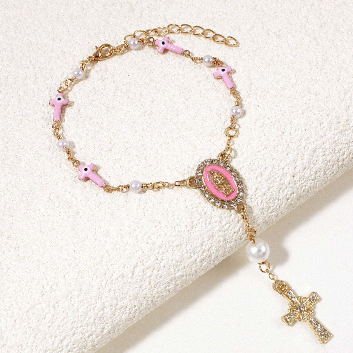 🚗 Unique Retro Steering Wheel Rosary Pendant