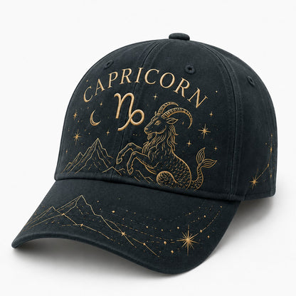 12 Zodiac Signs Embroidered Cap Collection – Celestial Hats Made for Every Personality