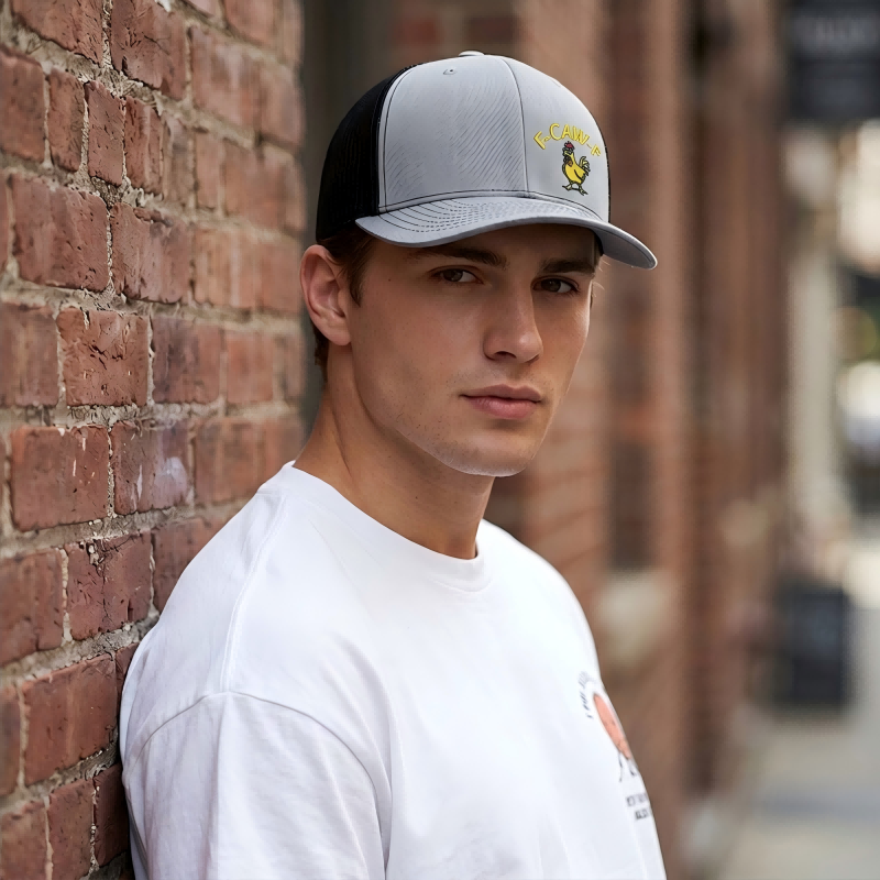 Witty Chicken Embroidered Snapback Cap – Cotton & adjustable – Fun design, perfect for casual days or gifts – breathable and comfy