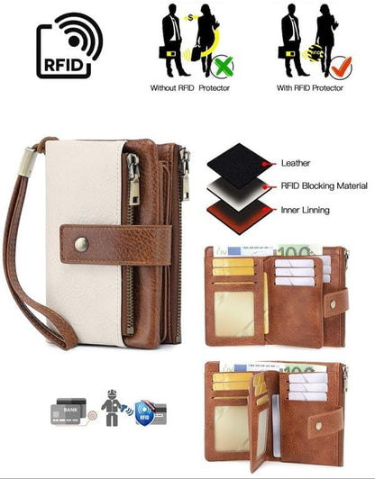 Women's RFID Blocking  Leather Wallet