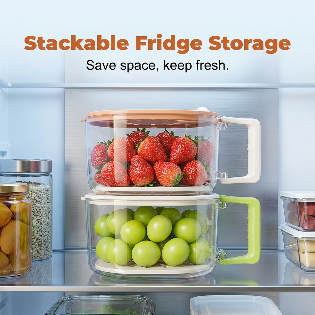 🍇Collapsible Colander Basket With Lid, Expandable Fruit Strainer