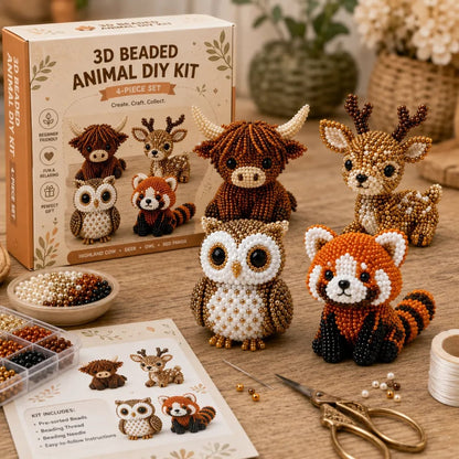 🧵✨Petite 3D Beaded Animal Craft Kit