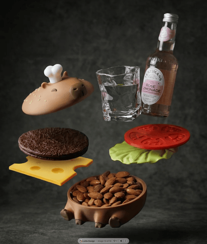 🦫Capy-Burger Coaster Set🍔