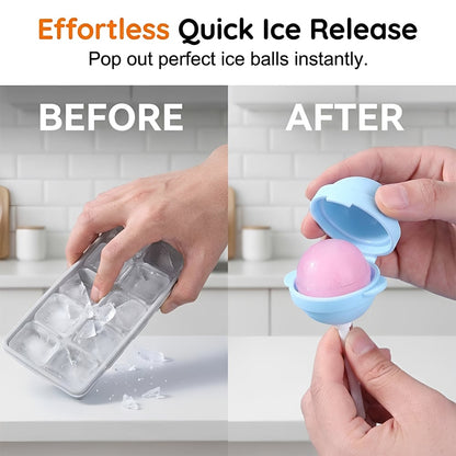 🍭DIY Silicone Lollipop Popsicle Mold – Fun Spherical Ice Pop Maker for Homemade Frozen Treats