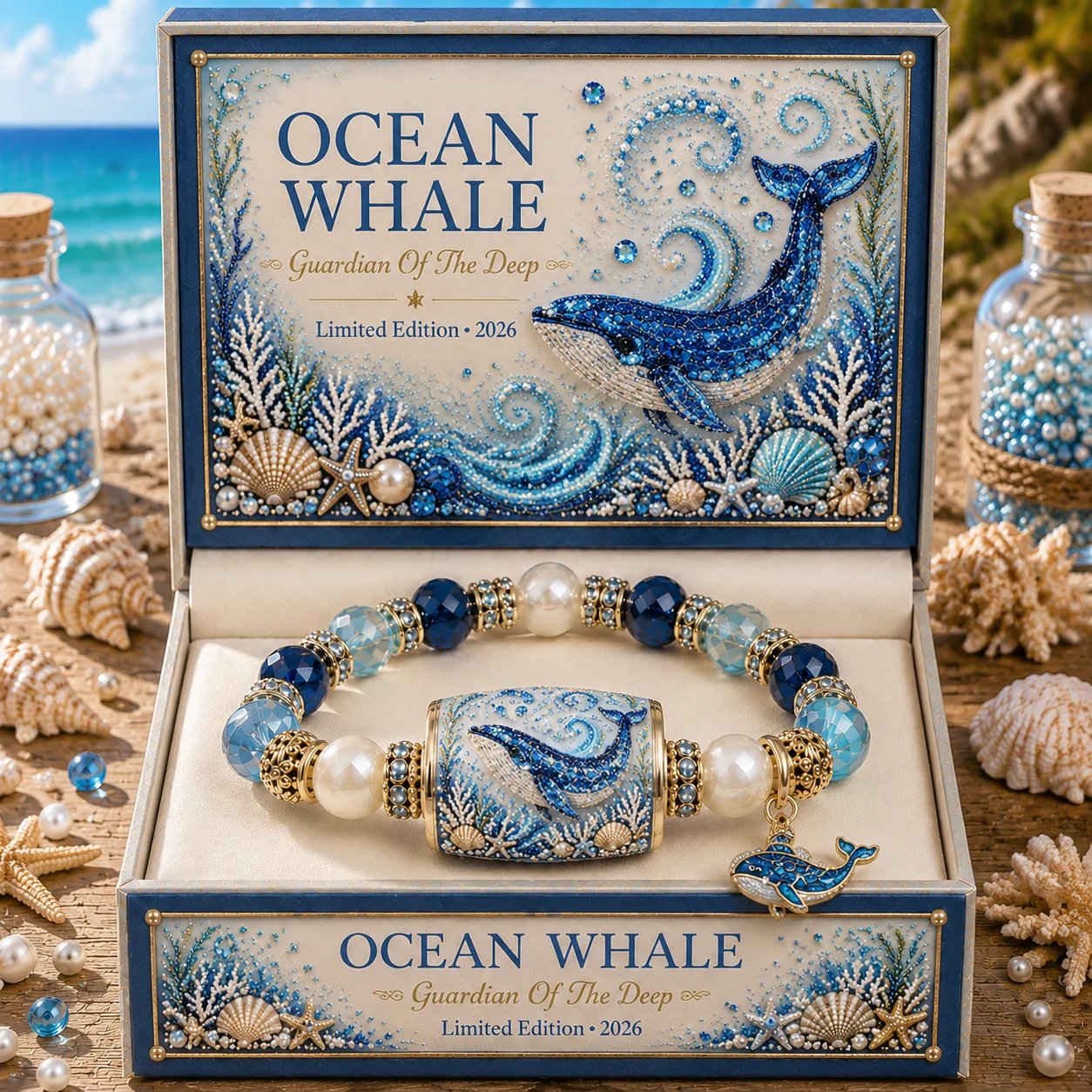 🌊 Ocean Guardian Bracelet Collection | 7 Marine Creature Designs, Gemstone-Style Beads & Matching Sea Charms 🐚✨