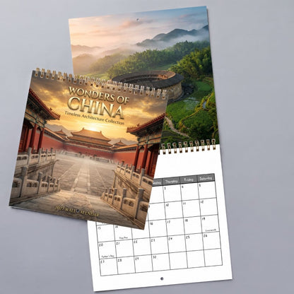🏯 2027 Wonders of China Wall Calendar – 12 Months of Iconic Chinese Landmarks & Breathtaking Scenic Beauty