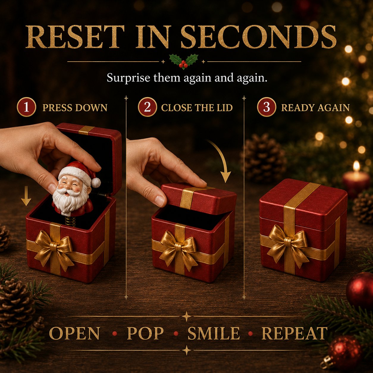 🎁 Christmas Magic Pop-Up Gift Box 🎄