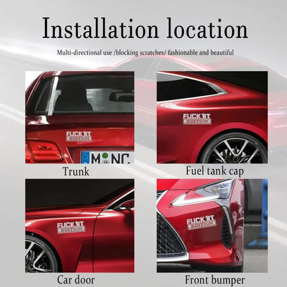 💥F*CK IT Edition Emblem🚗(2 pcs)