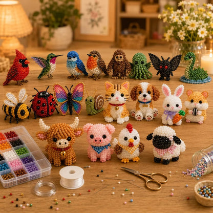 🧵✨Petite 3D Beaded Animal Craft Kit